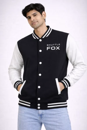 Shuttle Fox Varsity Jacket – 320 GSM For Men