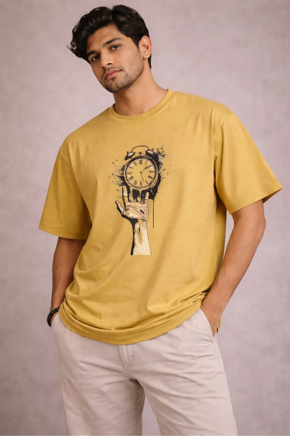 Time in Hand – Oversized Tee. For Men
