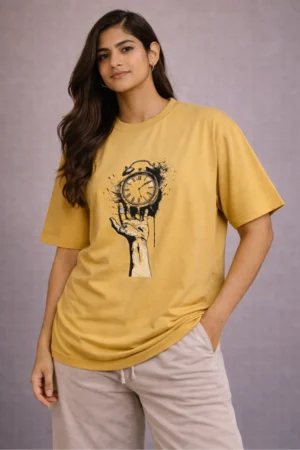 Time in Hand – Oversized Tee. For Women