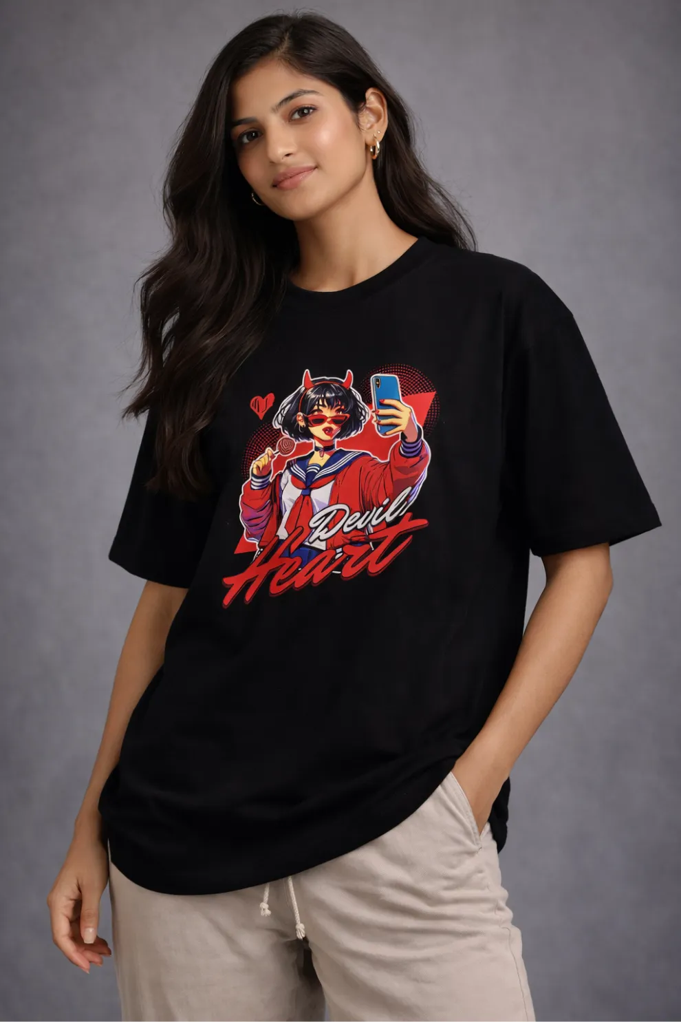 Devil at Heart – Oversized Tee.
