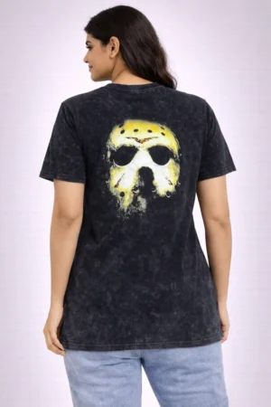 No Face, No Fear – Acid-Wash Tee. For Women