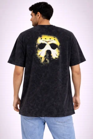 No Face, No Fear – Acid-Wash Tee. For Men