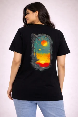 Stellar Portal – Boxy Tee For Women