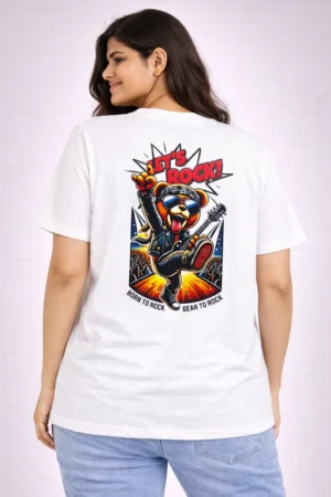 Let’s Rock – Boxy Tee For Women