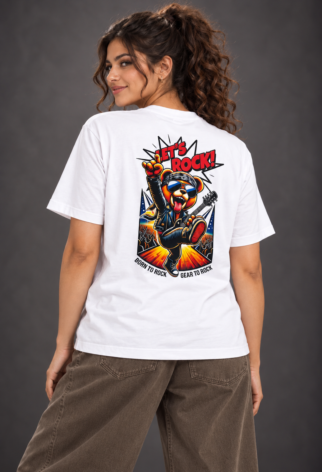 Let’s Rock – Boxy Tee For Women