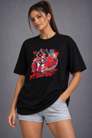 Devil at Heart – Oversized Tee.