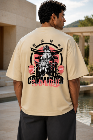 Commander Samurai Off-White Oversized Tee