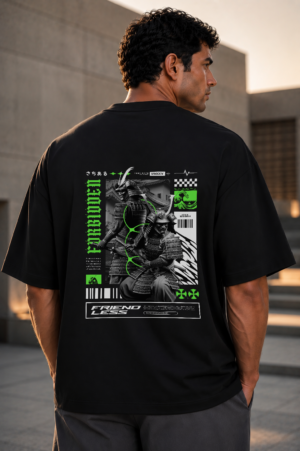 Modern Bushido Black Oversized Tee