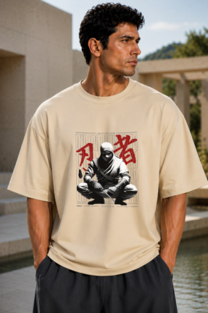 Shadow Ninja Black Oversized Tee 