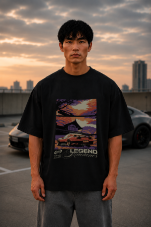 Legend Machine Off-White Oversized Tee 