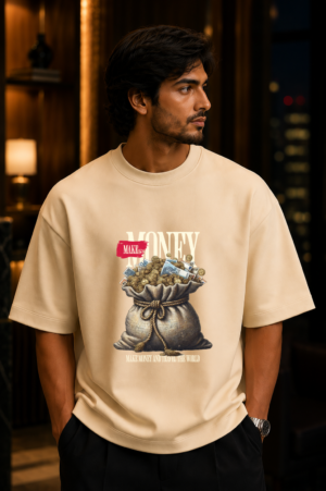 Make Money Off-White Oversized Tee 