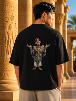 Pharaoh Shrug Black Oversized Tee