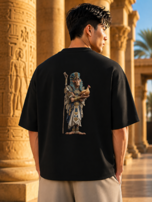 Pharaoh Legacy Black Oversized Tee