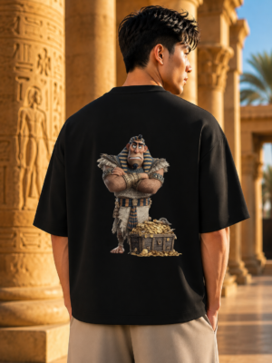Pharaoh's Fortune Black Oversized Tee