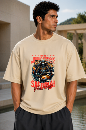 Samurai Fearless Off-White Oversized Tee 