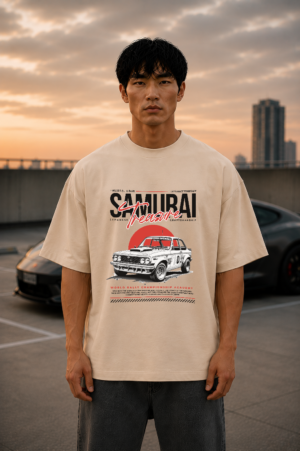 Samurai Machine Off-White Oversized Tee 