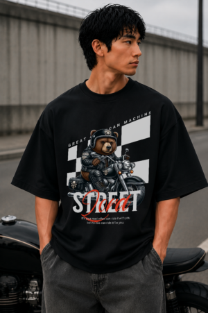 Street Lord Black Oversized Tee