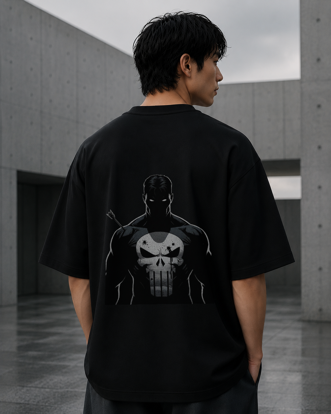 Skullbound Black Oversized Tee