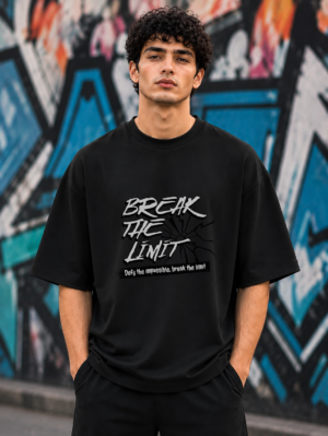 Break The Limit Oversized Tee- Black