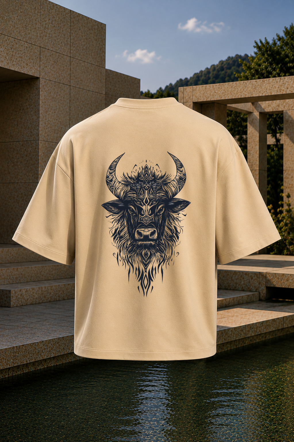 The Bull Within Off-White Oversized Tee