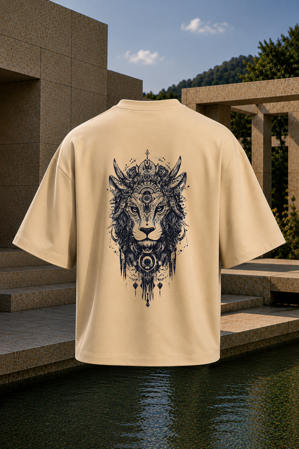 Mystic Crown Lion Oversized Tee