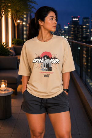 After Work Oversized Tee-Off White