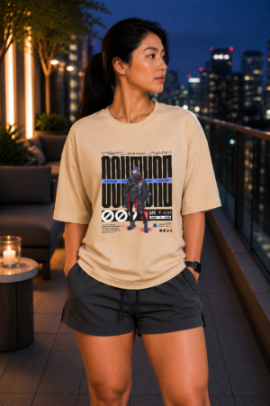 Tokyo Runner Oversized Tee-Off White